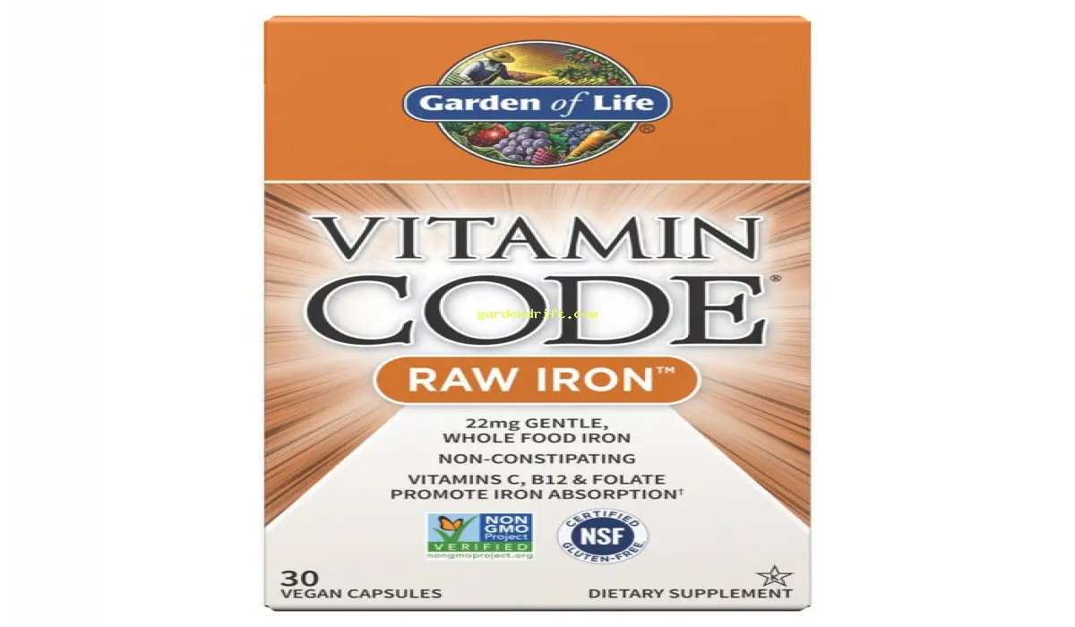 Boost Your Iron Levels with Garden of Life Vitamin Code Raw Iron - 30 Vcaps